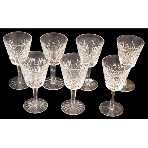 773 - A Lot of Waterford Crystal Wine Glasses (Six and One)