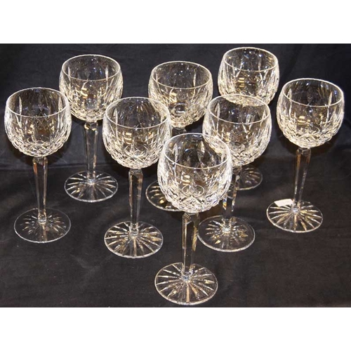 787 - A Good Lot of Eight Waterford Crystal Hock Glasses