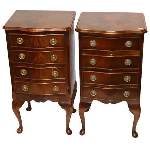 796 - A Small Pair of Four Drawer Chests