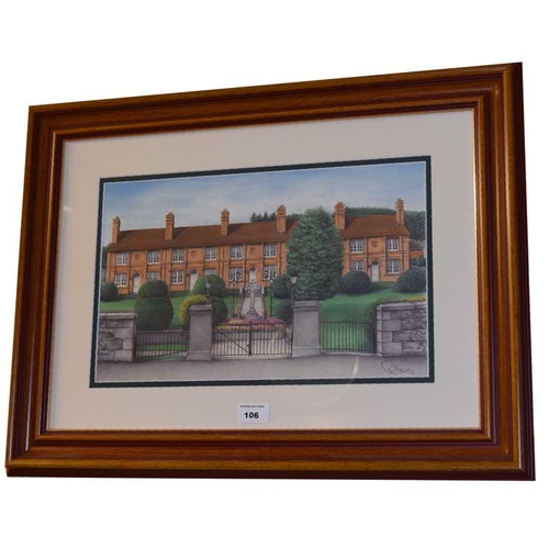 106 - A Framed Print 'Street Scene'