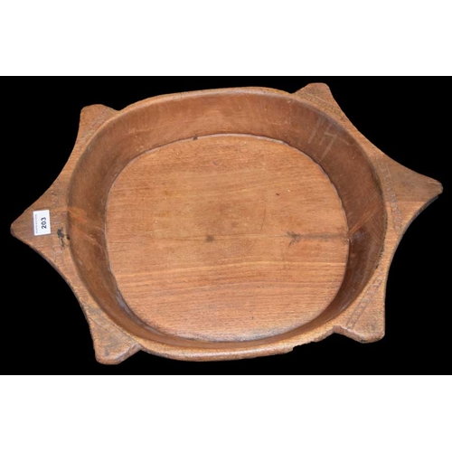 203 - A Good Hardwood Wooden Bowl