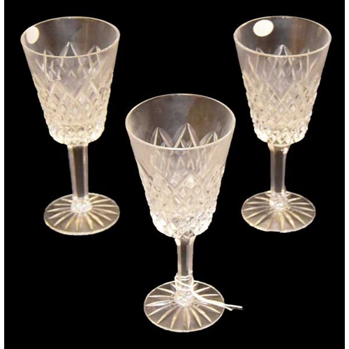 713 - A Lot of Eight Tyrone Crystal Wine Glasses