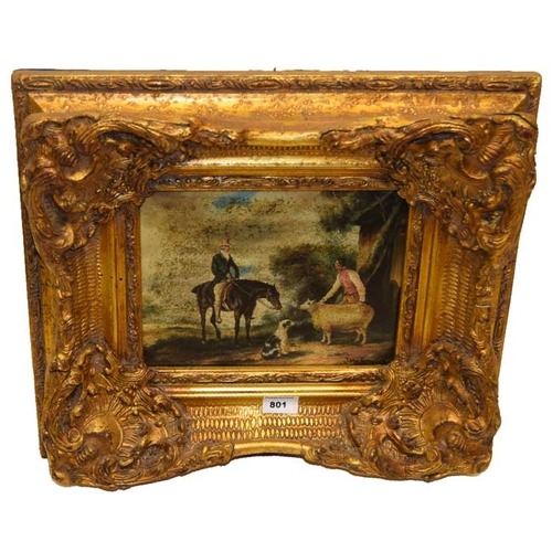 801 - A Heavy Gilt Framed Picture