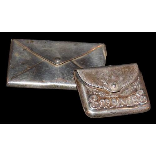 Two Silver Stamp Holders, Birmingham 1904 & 1910