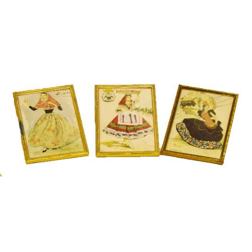 739 - A Nice Set of Three Small Handcrafted Plaques