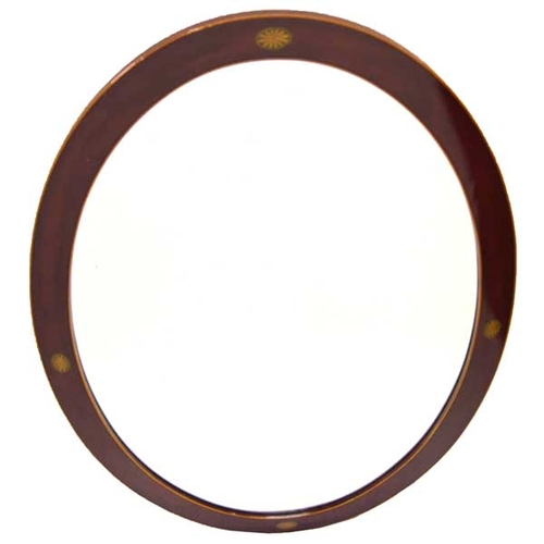 104 - A Very Nice Inlaid Oval Wall Mirror