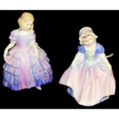 152 - Two Royal Doulton Figurines 'Rose' and 'Dinky Do'