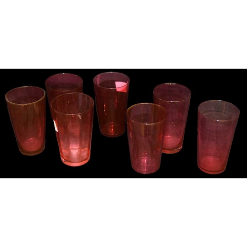 161 - A Nice Lot of Ruby Tumblers