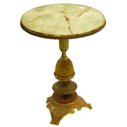 51 - A Gilted Metal Occasional Table