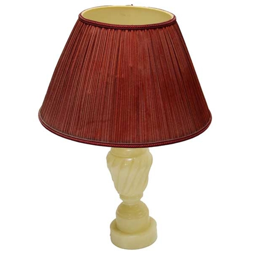 523 - A Marble Based Table lamp and Shade