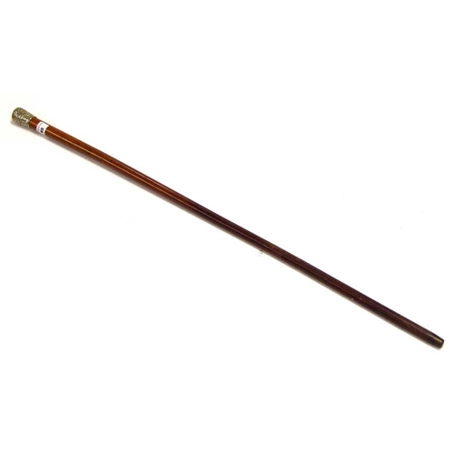 85 - A Silver Topped Walking Cane