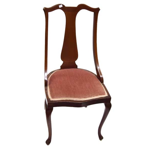 98 - An Inlaid Mahogany Single Chair