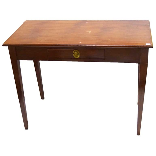 99 - A Nice Mahogany Hall /Side Table Centre Drawer