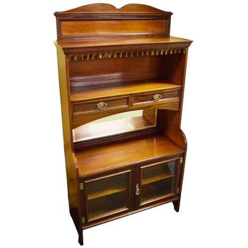 117 - A Very Nice Victorian Mahogany Side Cabinet, Cupboards Below