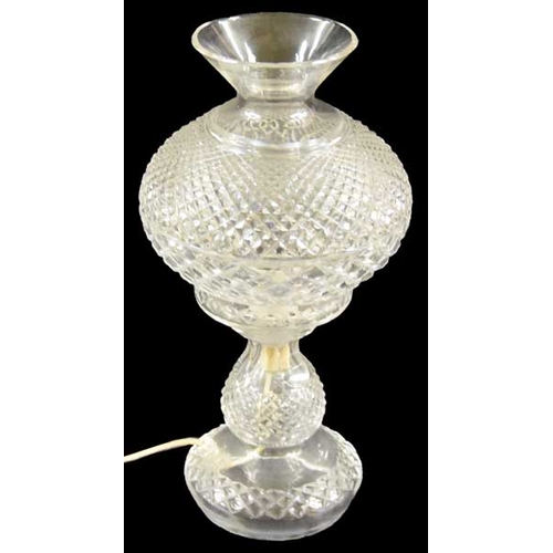 140 - A Waterford Crystal Table Lamp and Shade