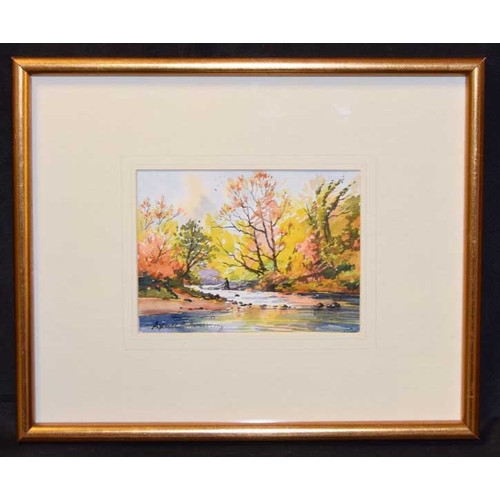 176A - A Watercolour 'Autumn in The Roe Valley' - Alymer Armstrong