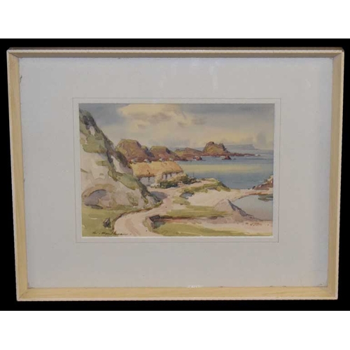 258 - A Watercolour 'Ballintoy Cottage' - Richard Faulkner