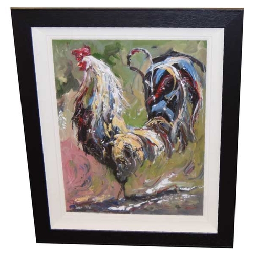 100 - An Oil Painting 'The Rooster' - Lorna Millar