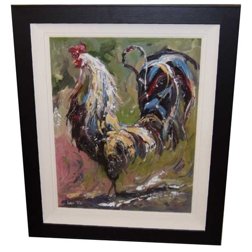 100 - An Oil Painting 'The Rooster' - Lorna Millar