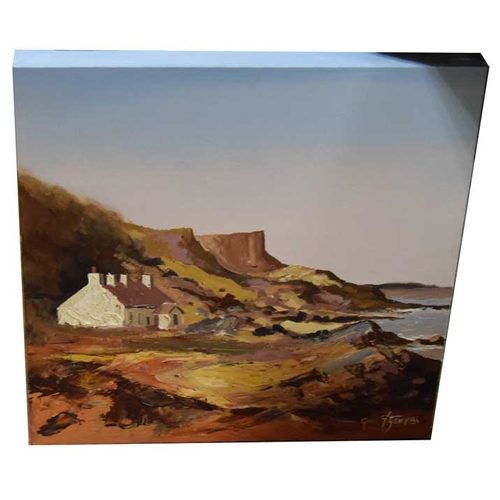 144 - An Oil Painting 'Rugged Coast Line' - Gavin Fitzsimmons