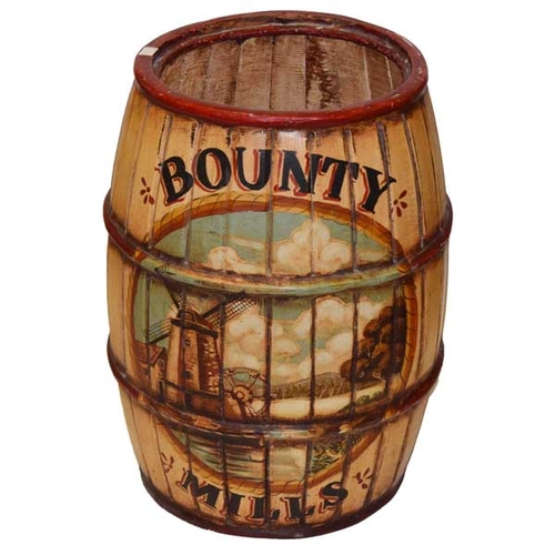 15 - A Nice Decorated 'Bounty Mills' Barrell