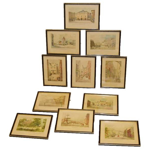 152 - A Nice Set of Eleven Belfast Banking Prints