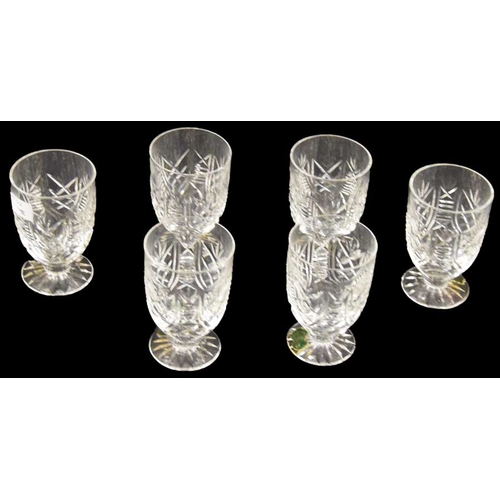 159 - A Lot of Six waterford Crystal Footed Tumblers