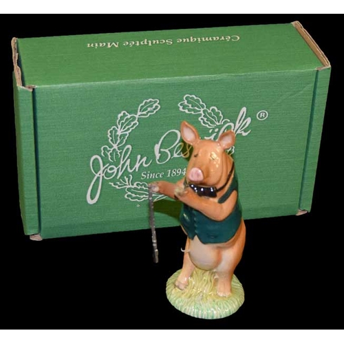 166 - A Beswick Figurine 'David Flutist' In Its Original Presentation Box