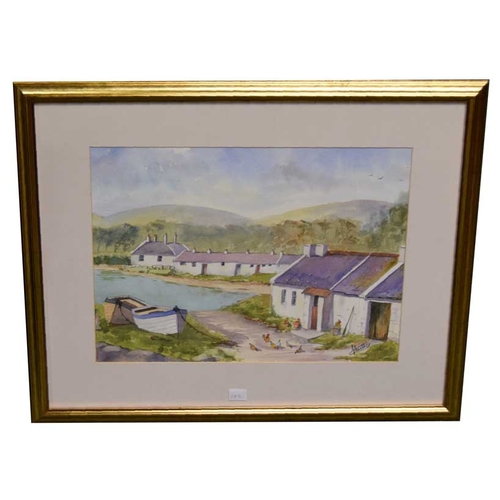 232 - A Watercolour 'John O' The Rocks, Cushendun' - J Suitters