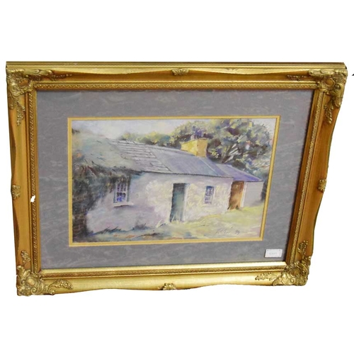 63 - A Pastel Drawing 'The Old Cottage' - R Weir