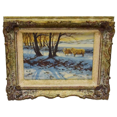 70 - An Oil Painting 'A Winters Morn' - Donna Crawshaw