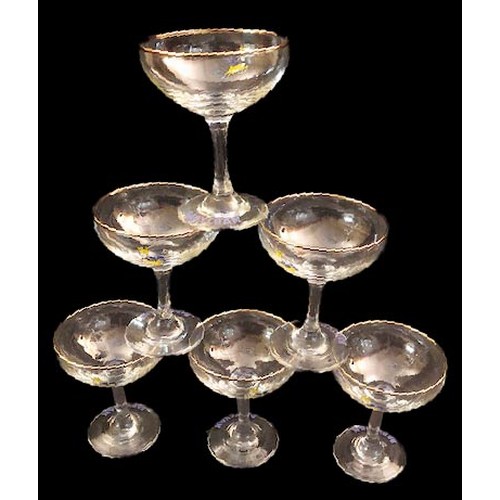 135A - A Very Good Lot of Vintage 'Baby Cham' Champagne Glasses