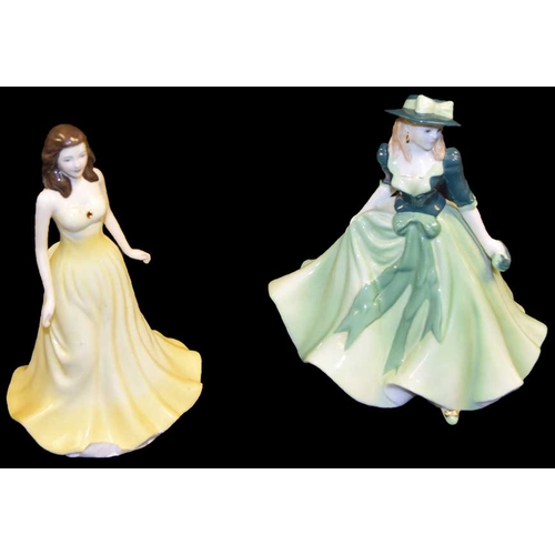 107 - A Royal Worcester Figurine 'Holly' and a Royal Doulton Figurine 'November'