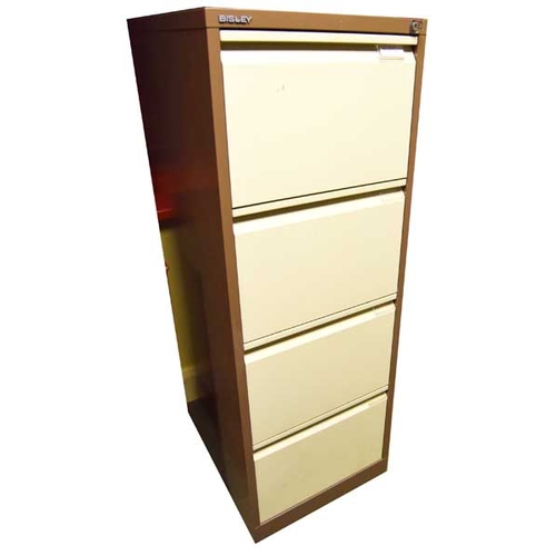 4 - A Good Four Drawer Bisley Filing Cabinet