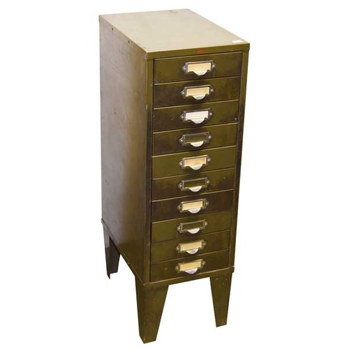 5 - A Very Good Ten Drawer Filing Chest