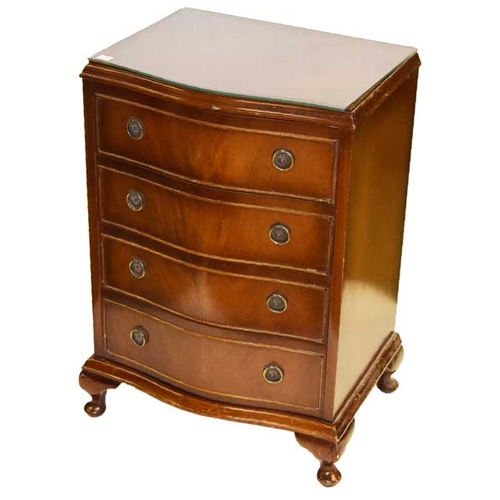 69 - A Small Mahogany Chest of Four Drawers