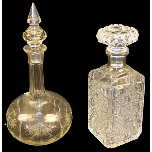 72a - Two Glass Decanters