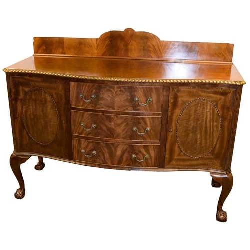 92 - A Nice Shaped Front Mahogany Sideboard