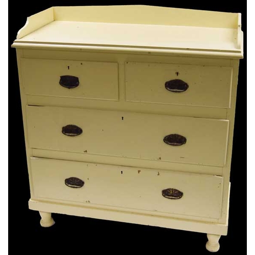 97 - A Good Painted Chest of Four Drawers