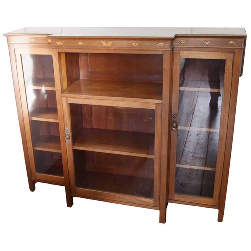 10 - A Mahogany Breakfront Bookcase