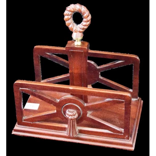 243 - A Mahogany Letter Rack