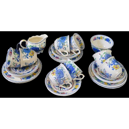 244 - An Eight Setting Regency Pattern Teaset