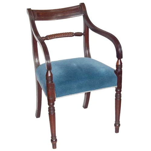 38 - A Regency Mahogany Carver Armchair