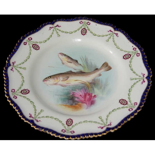 49 - A Royal Worcester Hand Painted Plate, Date 1903