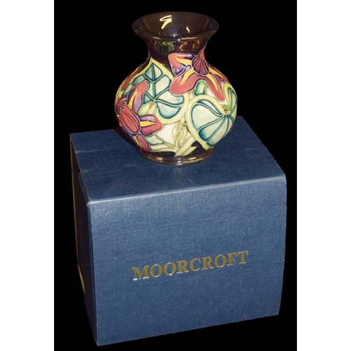 67 - A Moorcroft Vase, Palmata Pattern, In Box