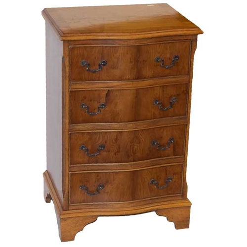 146a - A Nice Slimline Walnut Four Drawer Chest