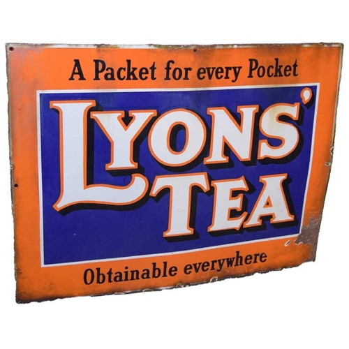 20 - An Early Old 'Lyons Tea' Advertising Sign