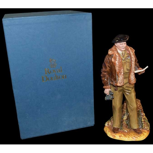 24 - A Limited Edition Royal Doulton Figurine 'Field Marshall Montgomery', and Its Original Box