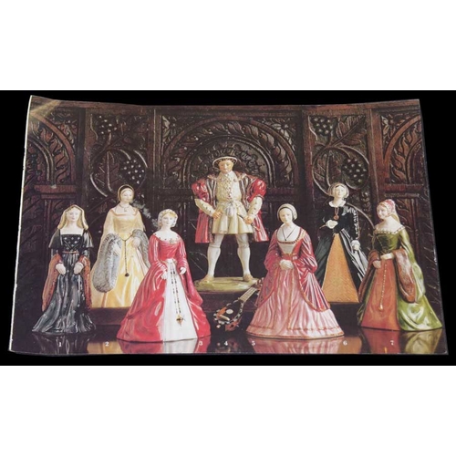 305 - A Very Good Set of Coalport Royal Collection Figurines 'Henry Vlll and His Six Wives'