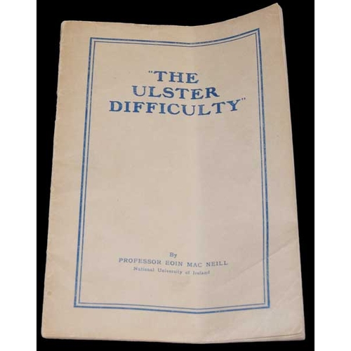 343 - A Rare Booklet 'The Ulster Difficulty' by Professor Eoin MacNeill